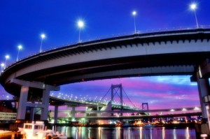 夜景ベイブリッジの画像